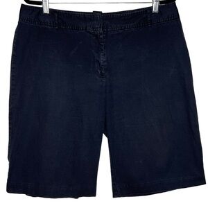 Worthington Women’s Black Bermuda Shorts Size 16 Cotton Spandex Blend 728642
